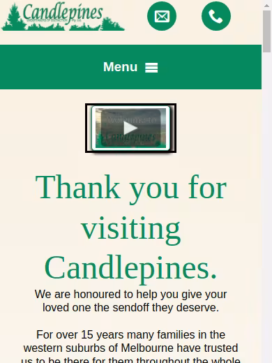 Candlepines website