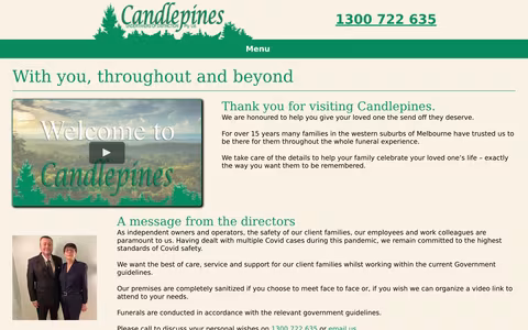 Candlepines website