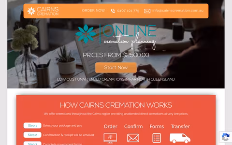Cairns Cremation website