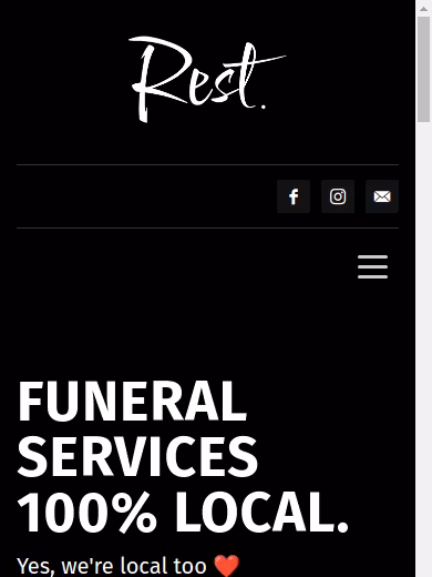 Rest Funerals & Death Care website