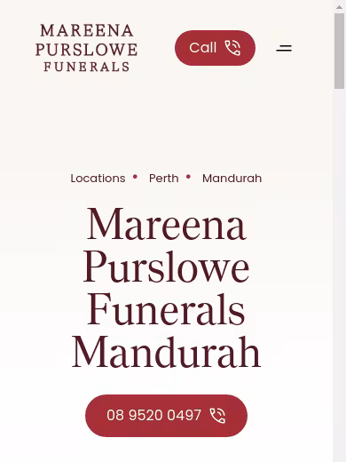 Mareena Purslowe Funerals website