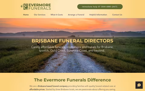 Evermore Funerals website