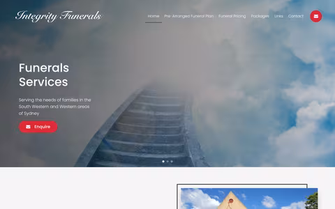 Integrity Funerals - Funeral Director Sydney website