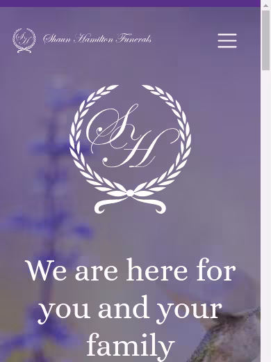 Shaun Hamilton Funerals PTY LTD website