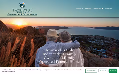 Townsville Funerals, Cremations & Crematorium website