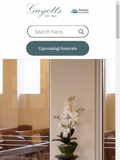 Guyetts Funerals website
