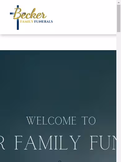 Becker Family Funerals Taree website