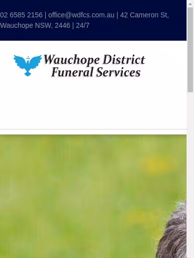Wauchope & District Funeral & Cremation Services website