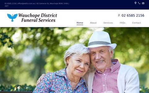 Wauchope & District Funeral & Cremation Services website