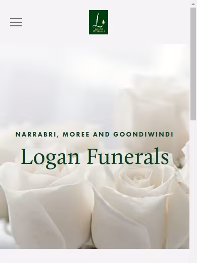 Logan Funerals website