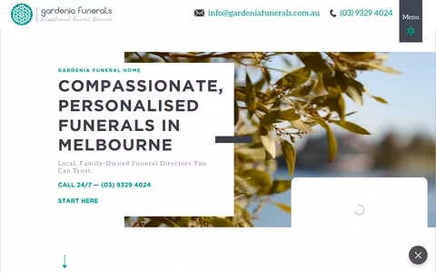 Melbourne Cremation Service website