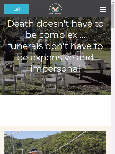 Funerals By Design - Funerals Northern Beaches website