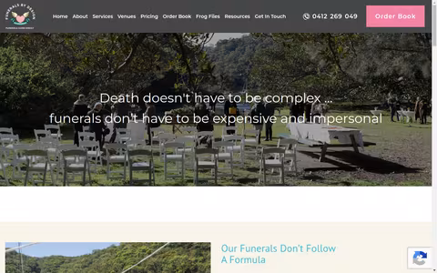 Funerals By Design - Funerals Northern Beaches website