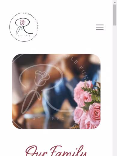 Rosedale Funerals website
