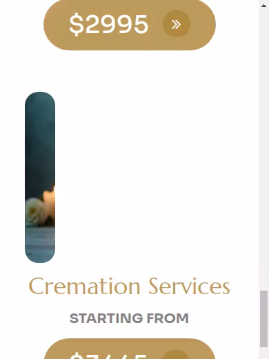 Golden Memories Funerals website