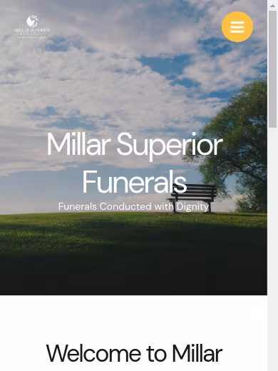 Millar Superior Funerals website