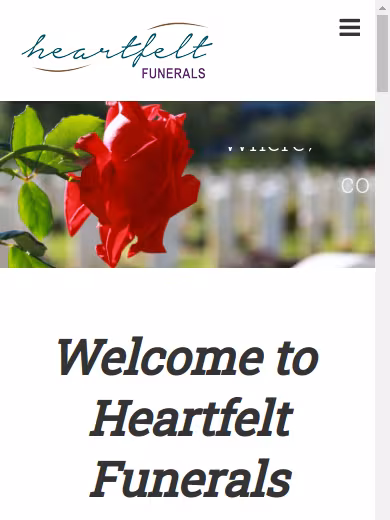 Heartfelt Funerals website