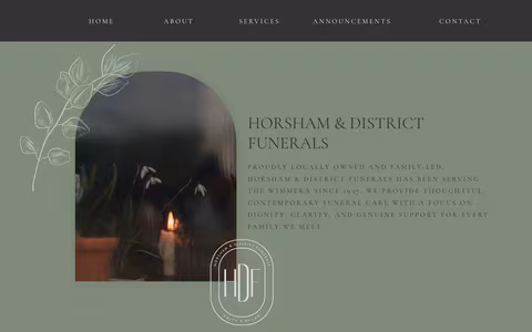 Horsham & District Funerals website