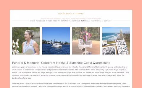 Noosa Heads Celebrant website