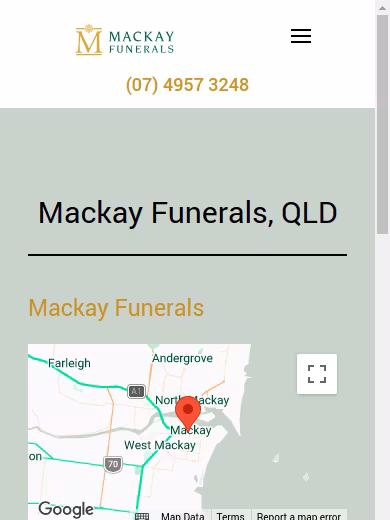 Mackay Funerals website