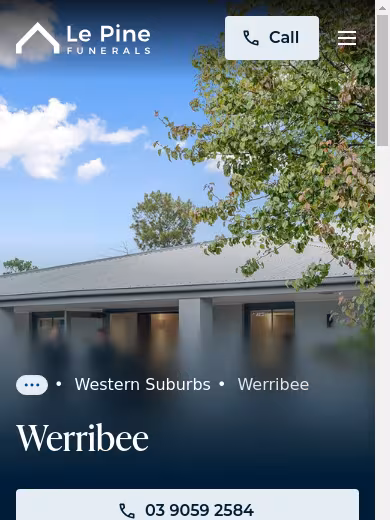 Le Pine Funerals website