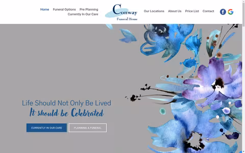 Conway Funeral Home website