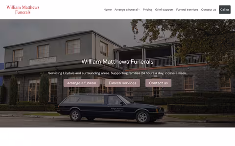William Matthews Funerals website