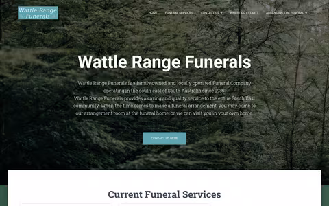 Wattle Range Funerals website