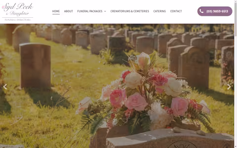 Syd Peek & Daughter Funeral Directors website