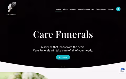 Care Funerals website