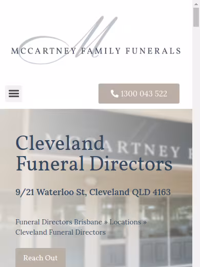 McCartney Family Funerals website