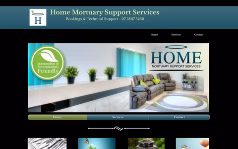 Home Mortuary Support Services website