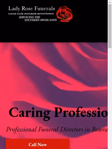 Lady Rose Funerals website