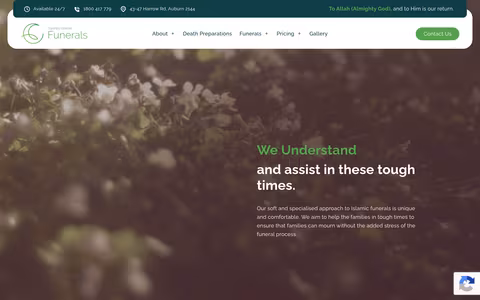 Sydney Islamic Funerals website