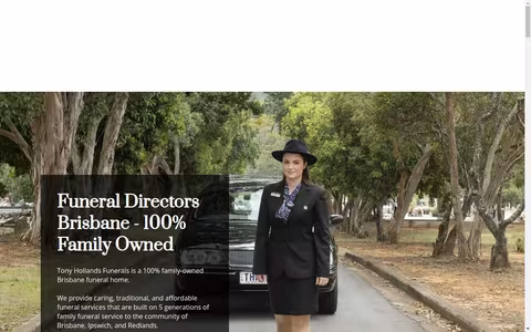 Tony Hollands Funerals website