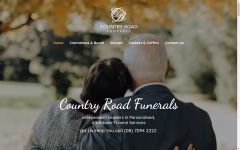 Country Road Funerals website