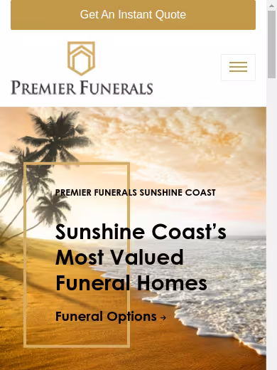 Premier Funerals Sunshine Coast website