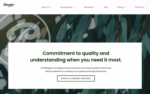Piddingtons website