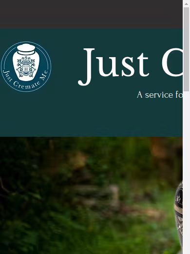 Just Cremate Me website