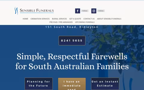 My Way Funerals website