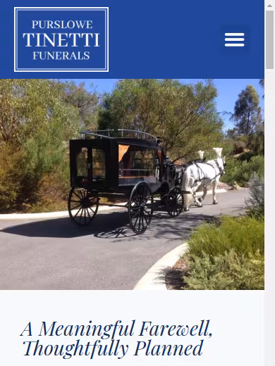 Purslowe Tinetti Funerals website