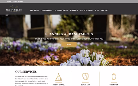 McGlynn Hunt Funerals website