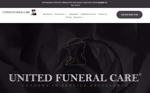 United Funeral Care website