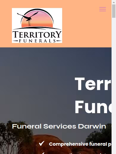 Territory Funerals website