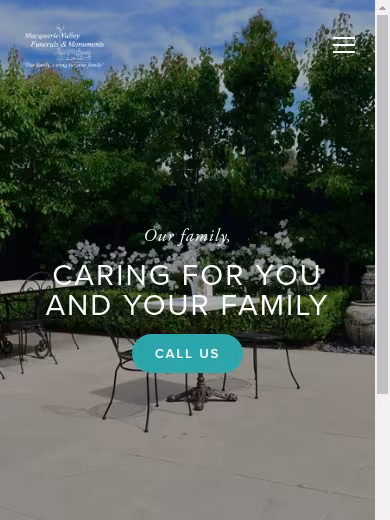 Macquarie Valley Funerals and Monuments website