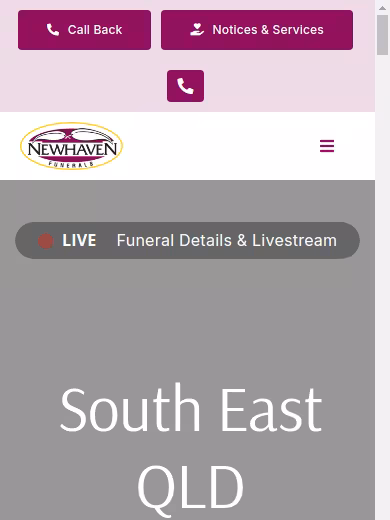 Newhaven Funerals website