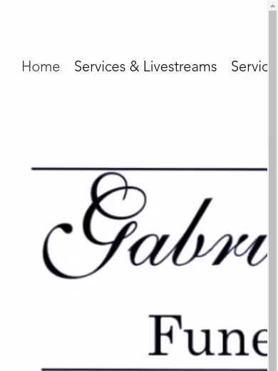 Gabrielle Walsh Funeral Services website