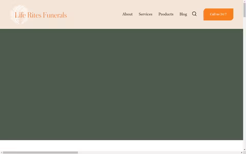 Life Rites Funerals website