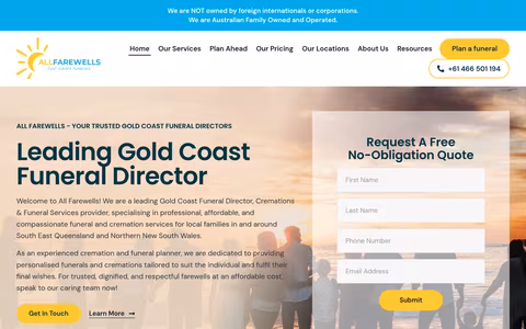 All Farewells website