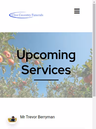 Clive Coventry Funerals website
